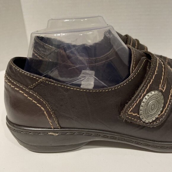 Spring Step Confetti Leather Slip On Shoes Loafer Women 9 / 39 Brown Monk Strap - Picture 2 of 12